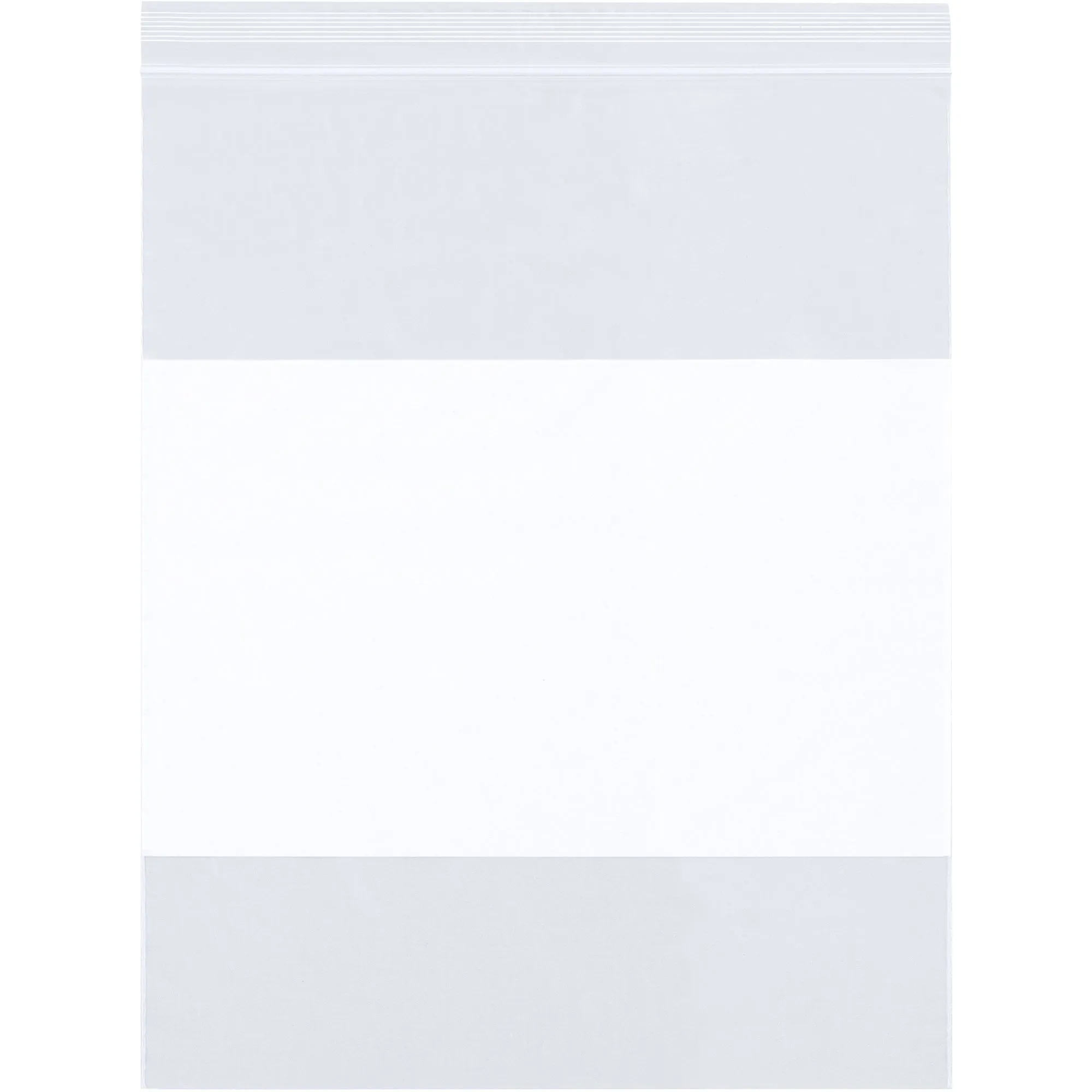 1 1/2 x 2" - 2 Mil  White Block Reclosable Poly Bags, Case Of 1000 Case Of 1000