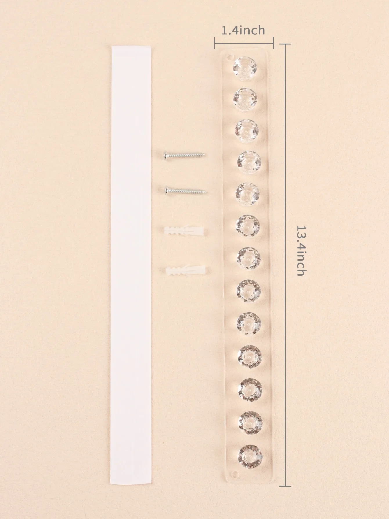 1pc Clear Jewelry Display Rack