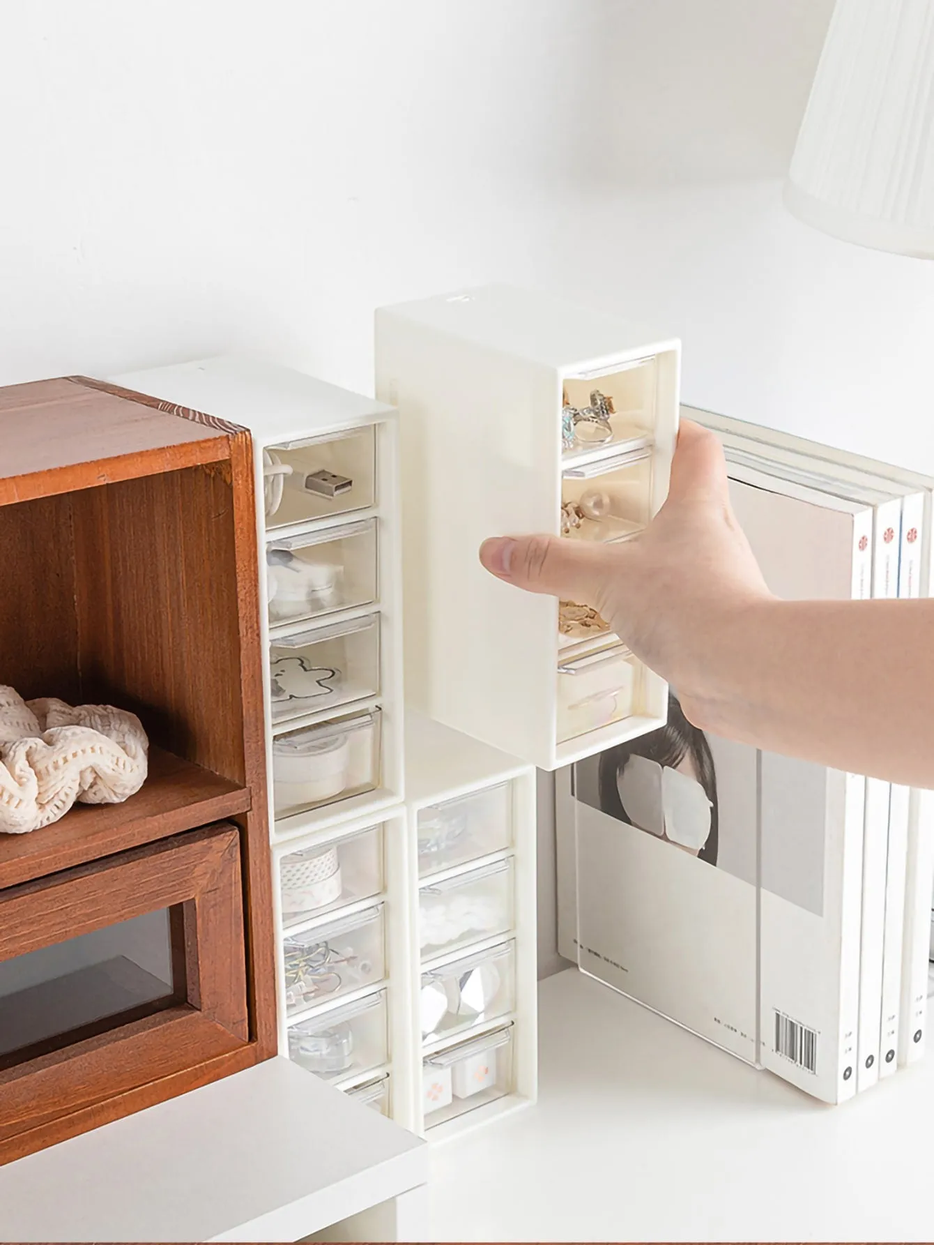1pc Multi-grid Jewelry Storage Box