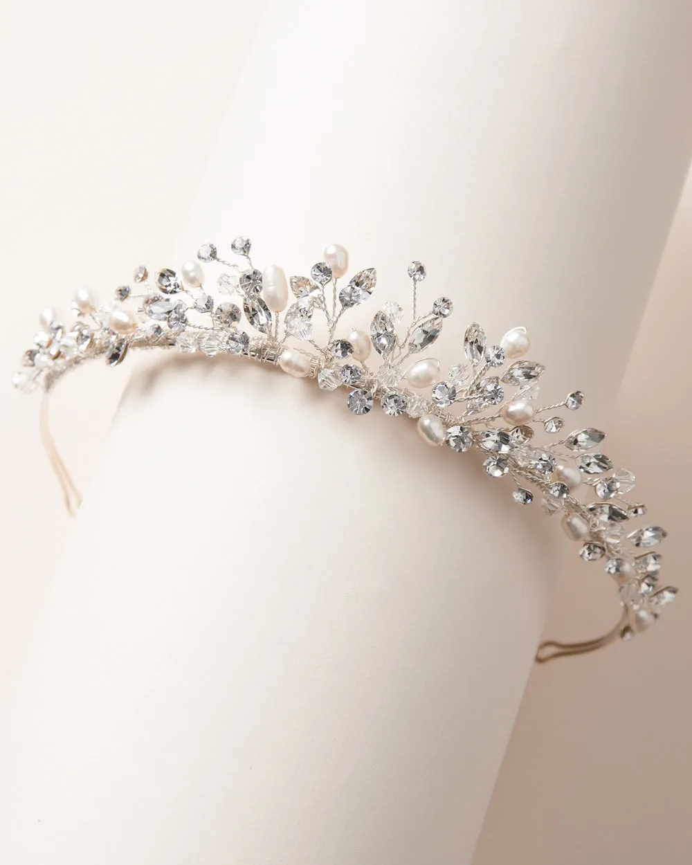Aspen Pearl & Crystal Tiara