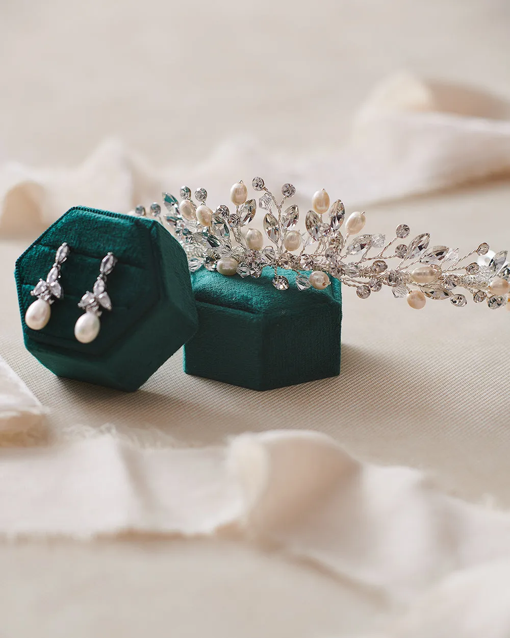 Aspen Pearl & Crystal Tiara