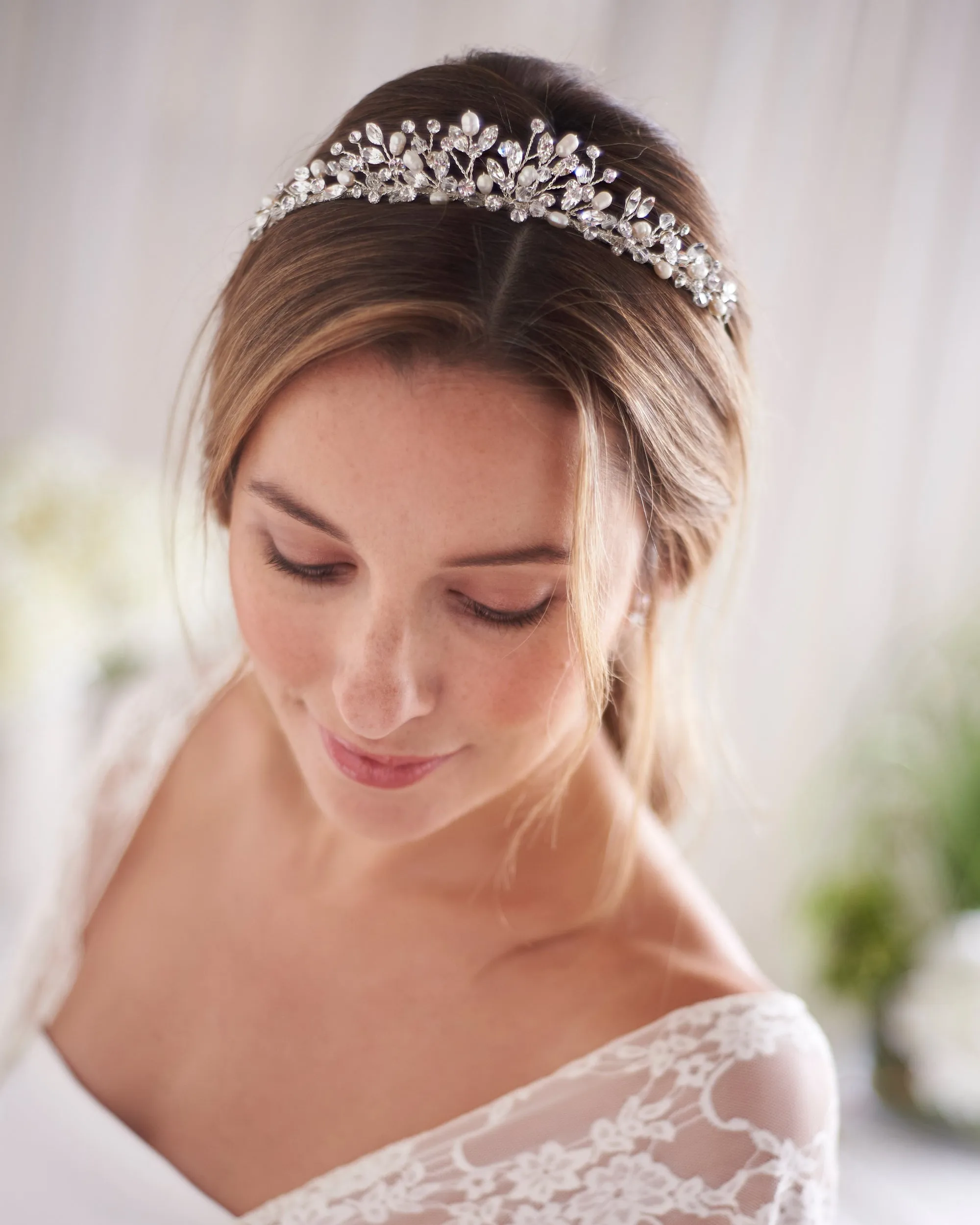 Aspen Pearl & Crystal Tiara