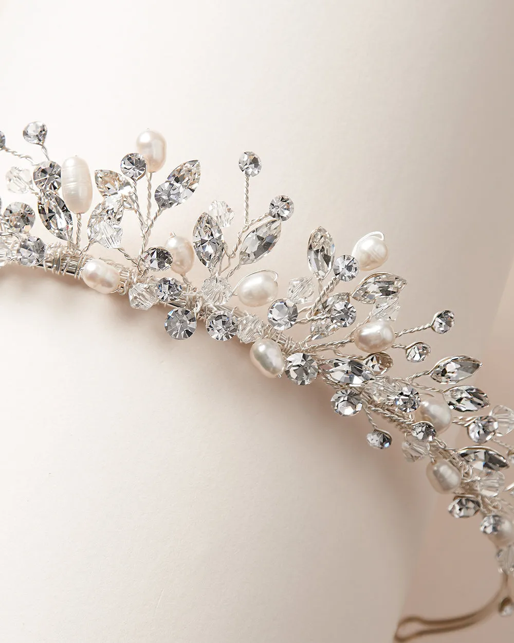 Aspen Pearl & Crystal Tiara