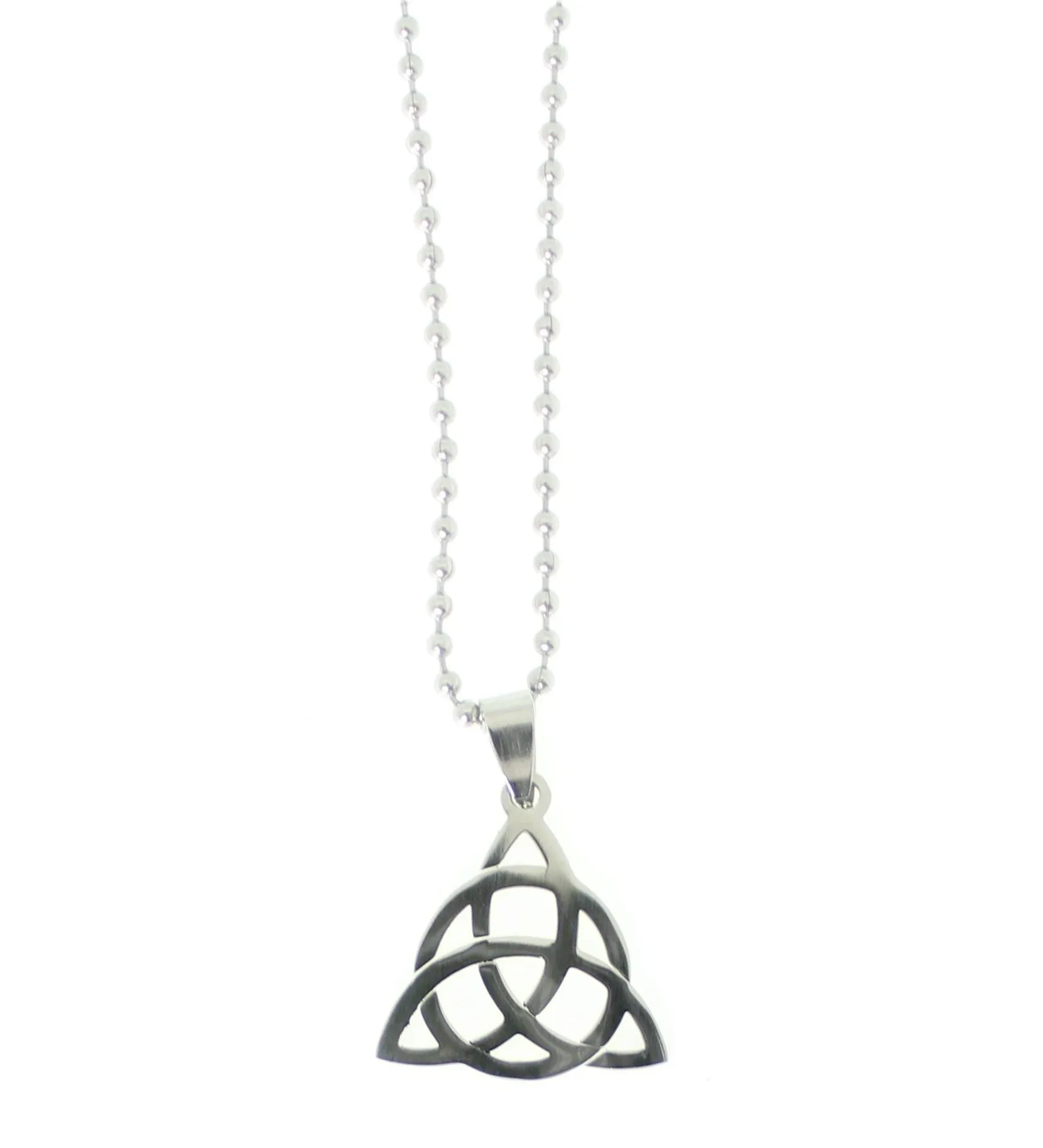 AVBeads Jewelry Triquetra Pendant on 24 Ball Chain Necklace