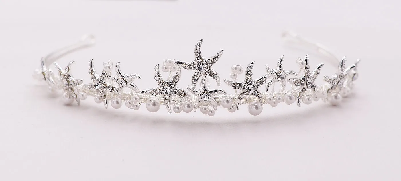 Bayley Bridal Wedding Starfish Tiara