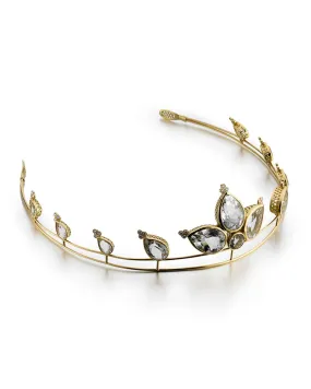 Diamond and White Topaz Tiara