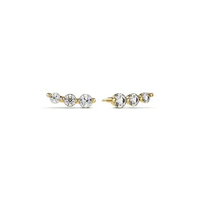 Earrings Tiara Piccolo - with lab-grown diamonds