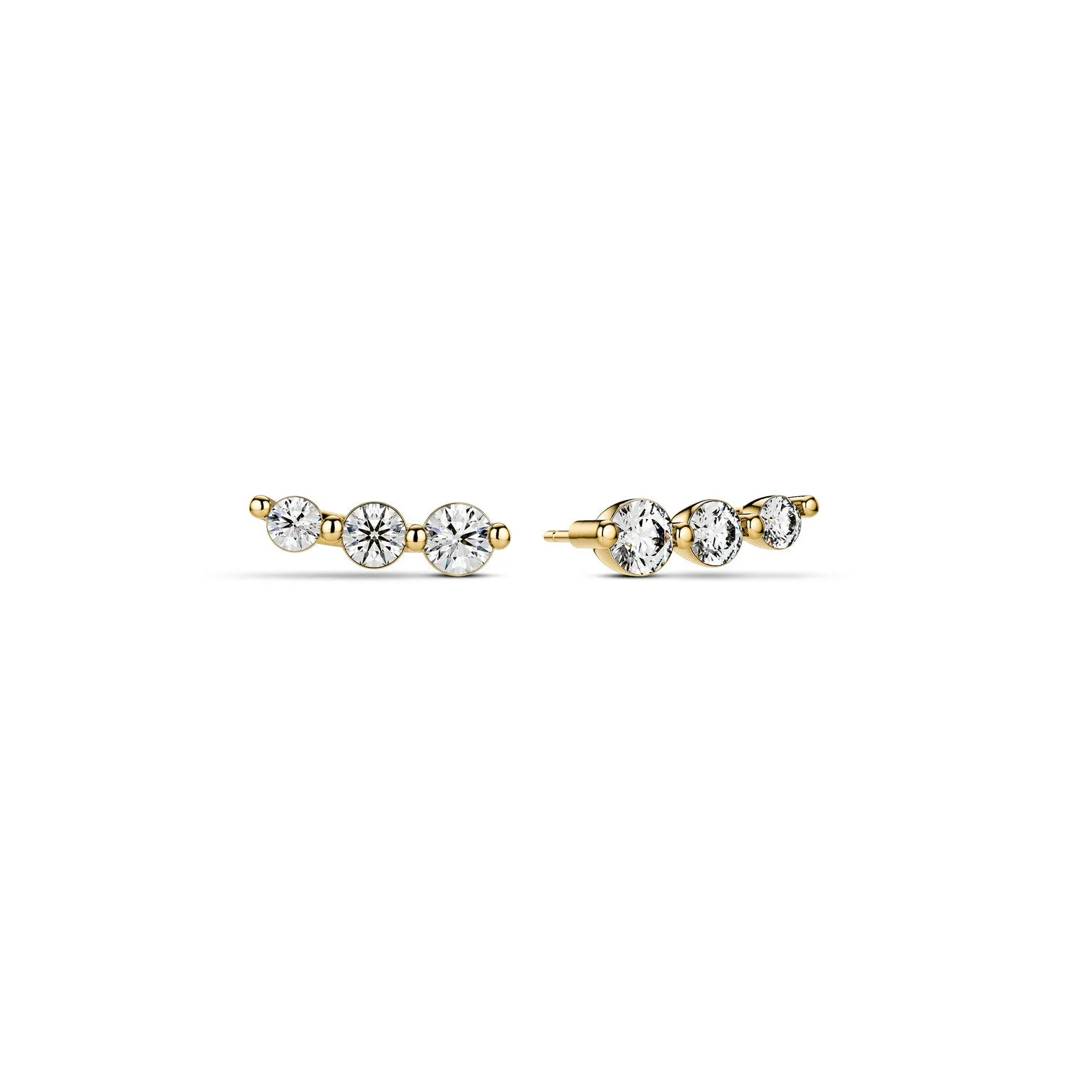 Earrings Tiara Piccolo - with lab-grown diamonds