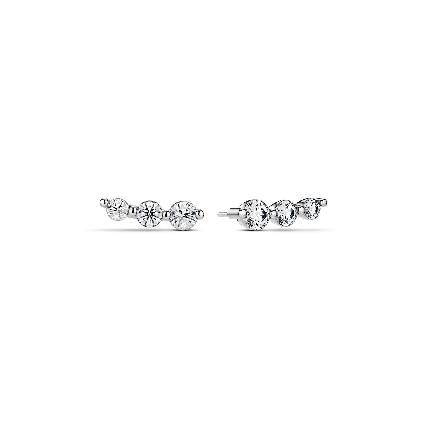 Earrings Tiara Piccolo - with lab-grown diamonds