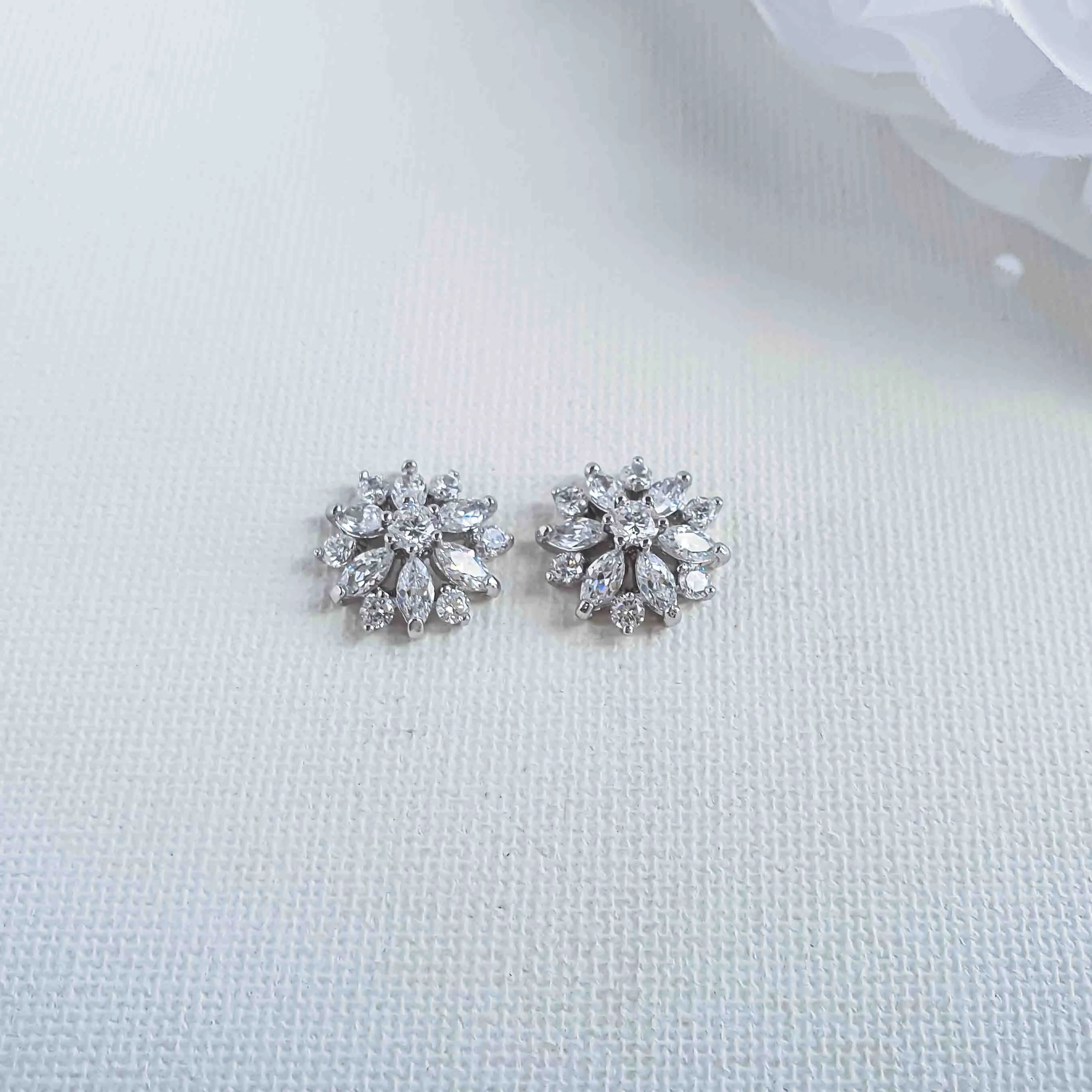 Flower Earrings Studs- Chelsea