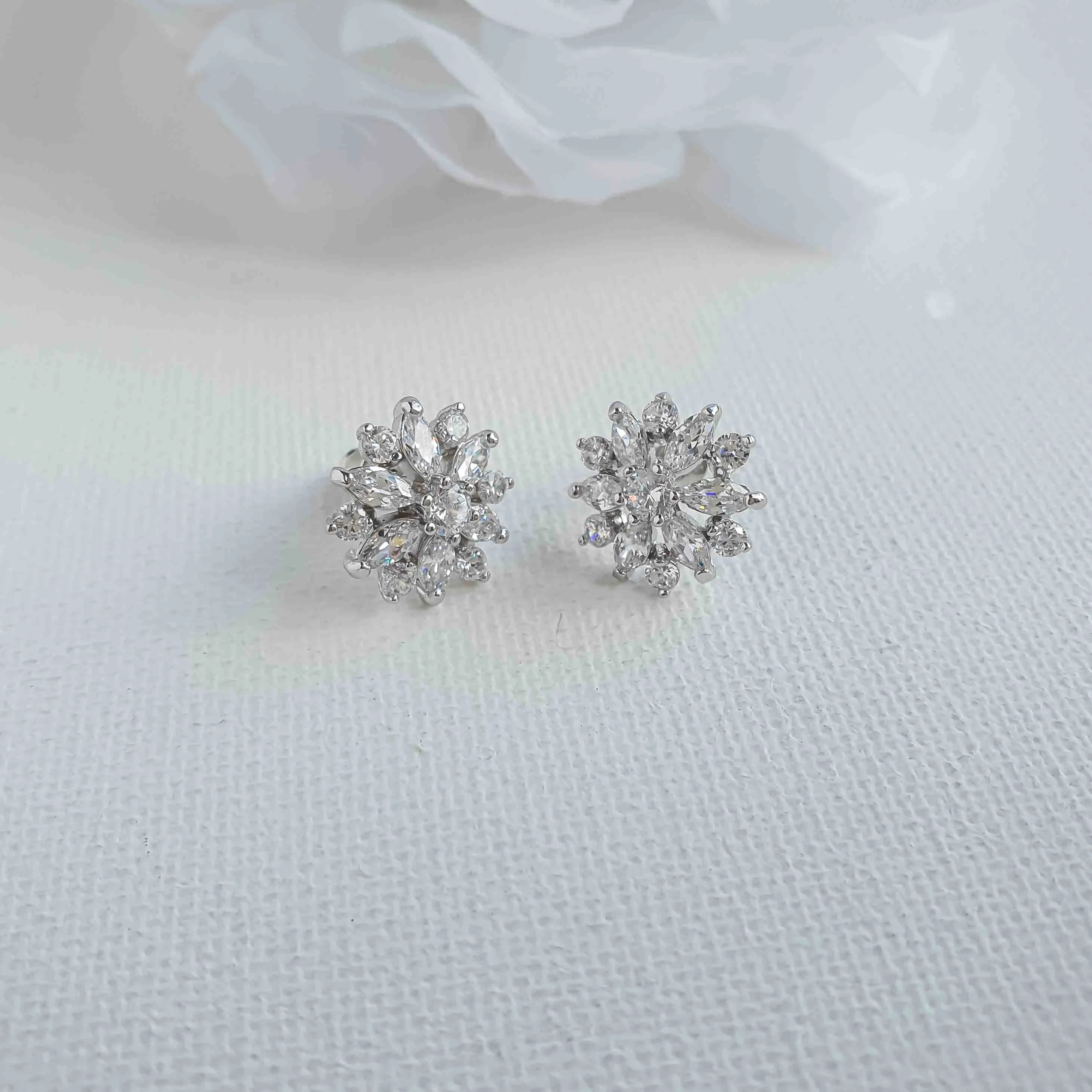 Flower Earrings Studs- Chelsea