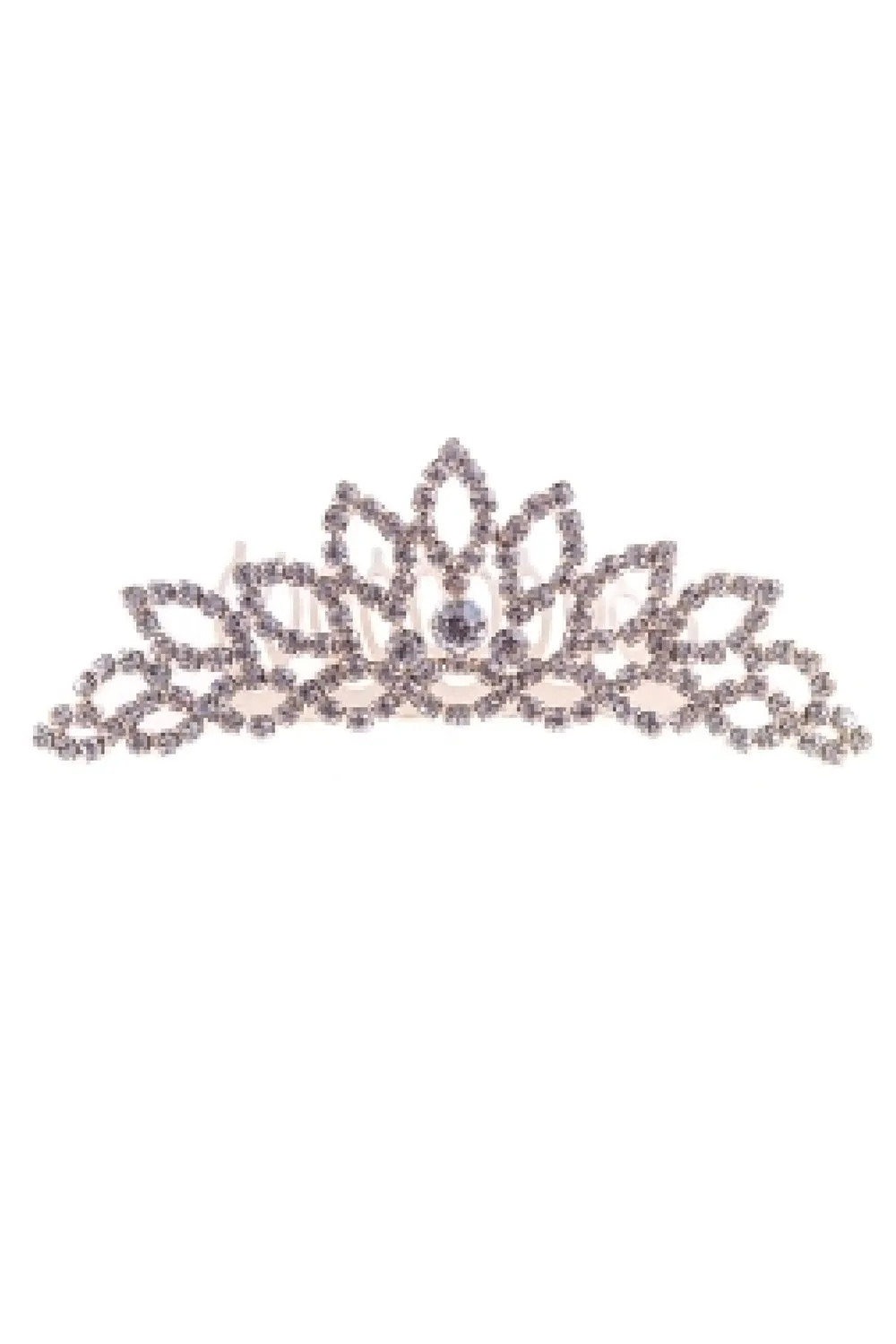 Girls Multi Color Rhinestone Wedding Pageant Comb Small Tiara