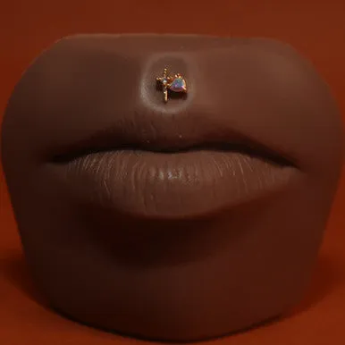 KNIFE HEART LIP PIERCING Jewelry