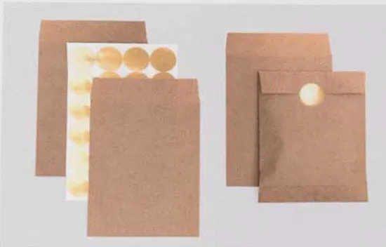 Kraft Paper Bags and Stickers Mix (24 bags)