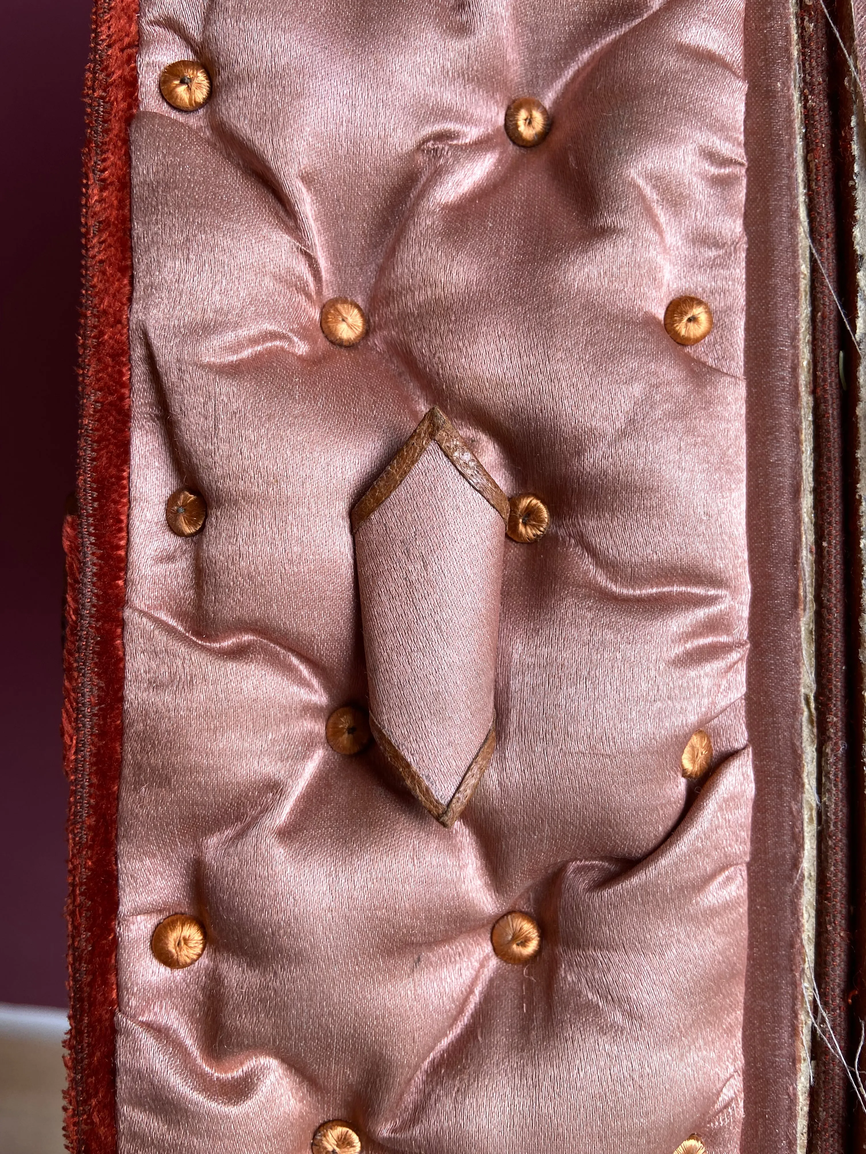 Napoleon III Velvet Jewelry Box
