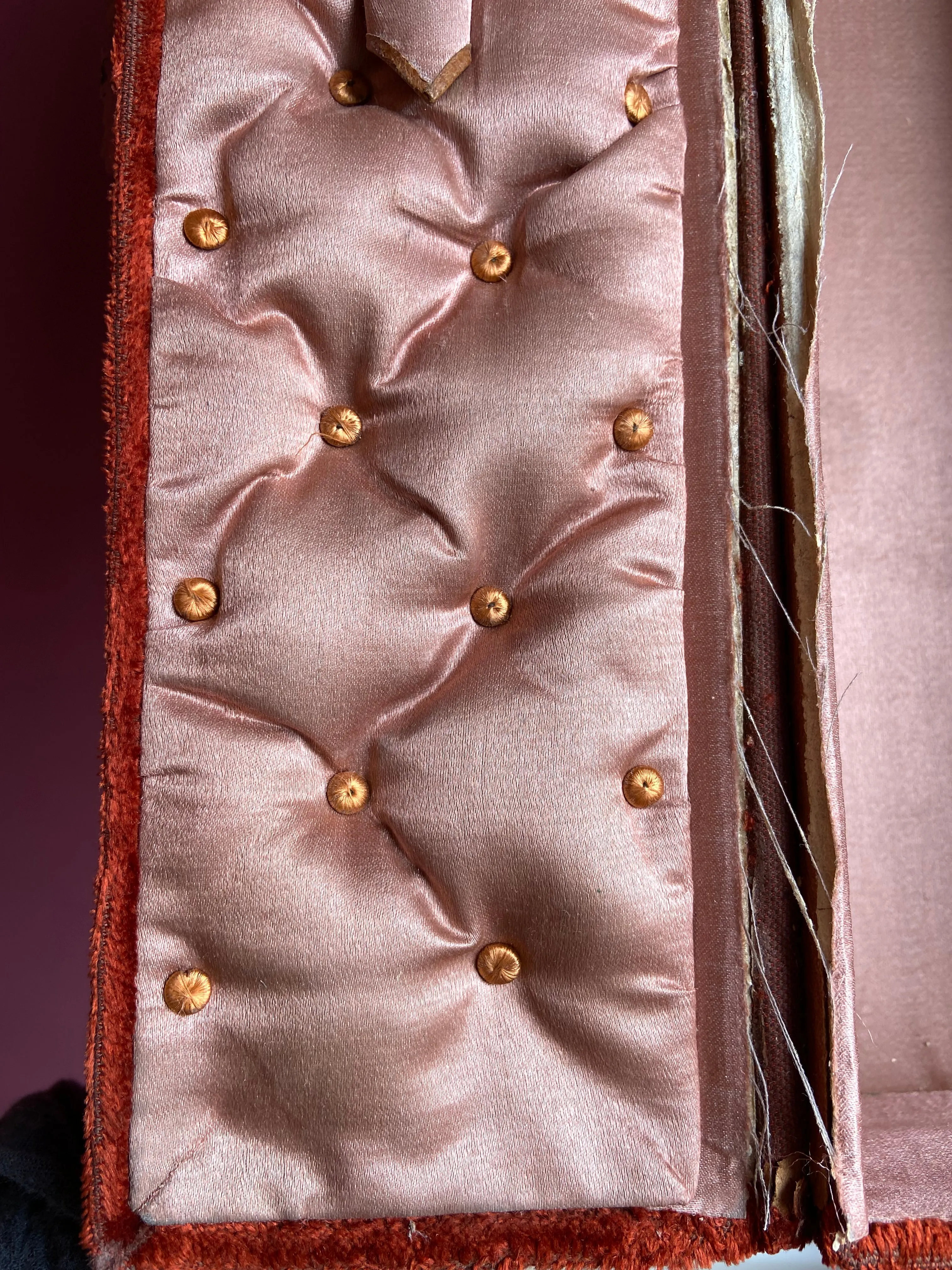 Napoleon III Velvet Jewelry Box