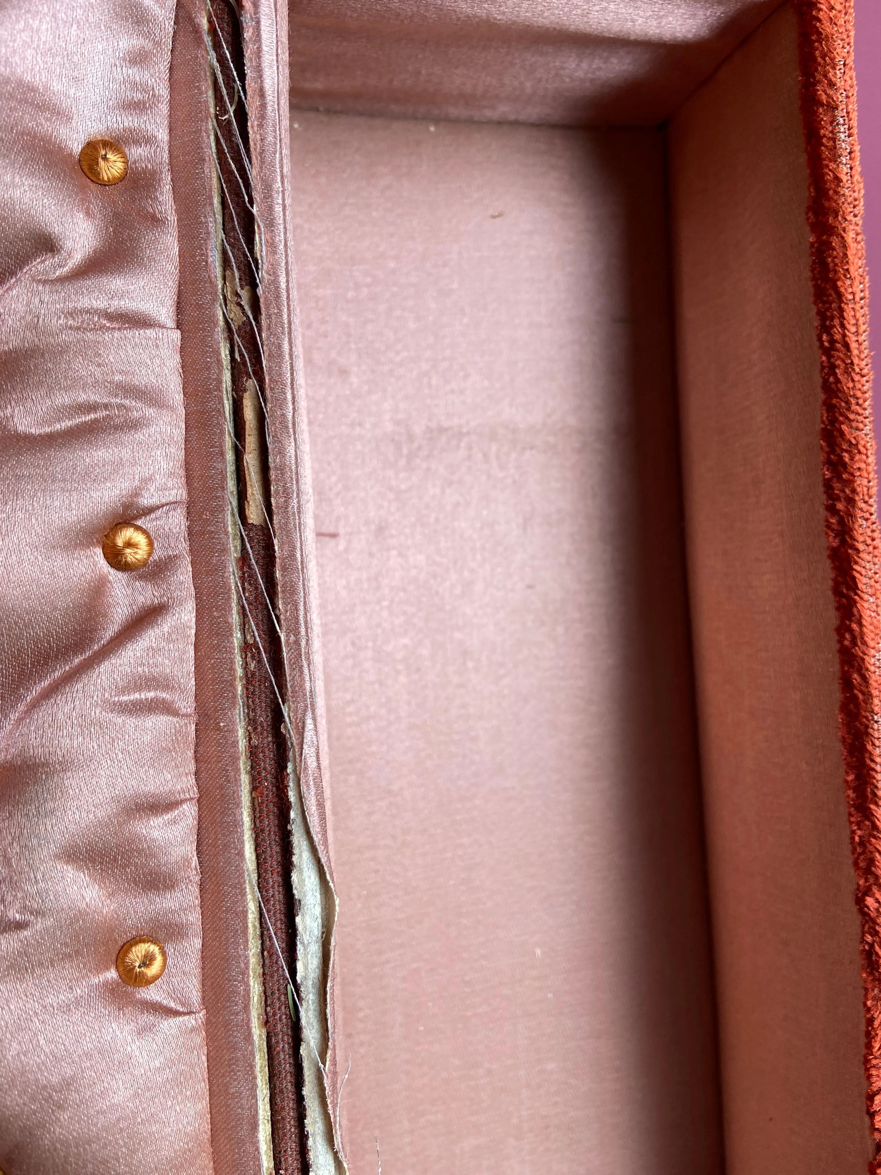 Napoleon III Velvet Jewelry Box