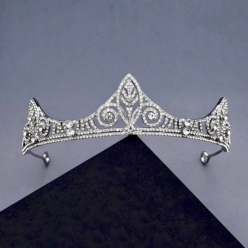 "Danika" - Silver Cubic Zirconia Bridal Tiara