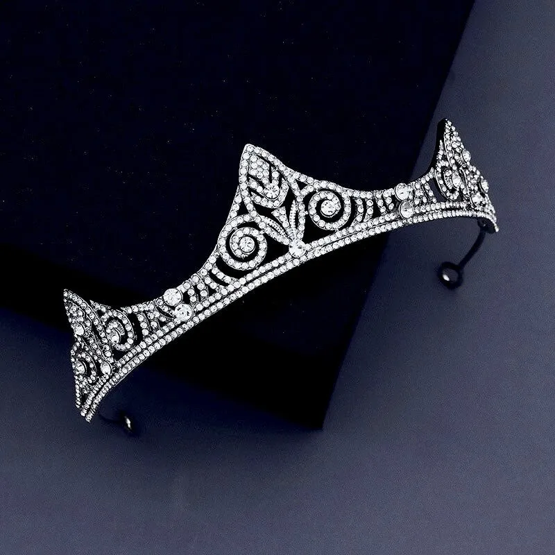 "Danika" - Silver Cubic Zirconia Bridal Tiara