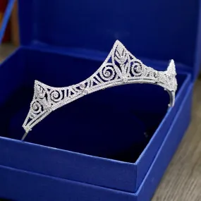 "Danika" - Silver Cubic Zirconia Bridal Tiara