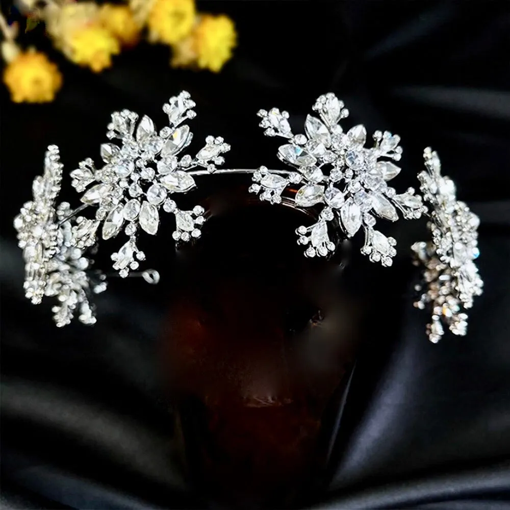 "Eira" - Winter Snowflake Bridal Headband