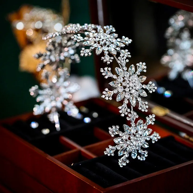 "Eira" - Winter Snowflake Bridal Headband