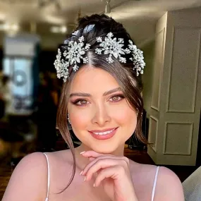"Eira" - Winter Snowflake Bridal Headband