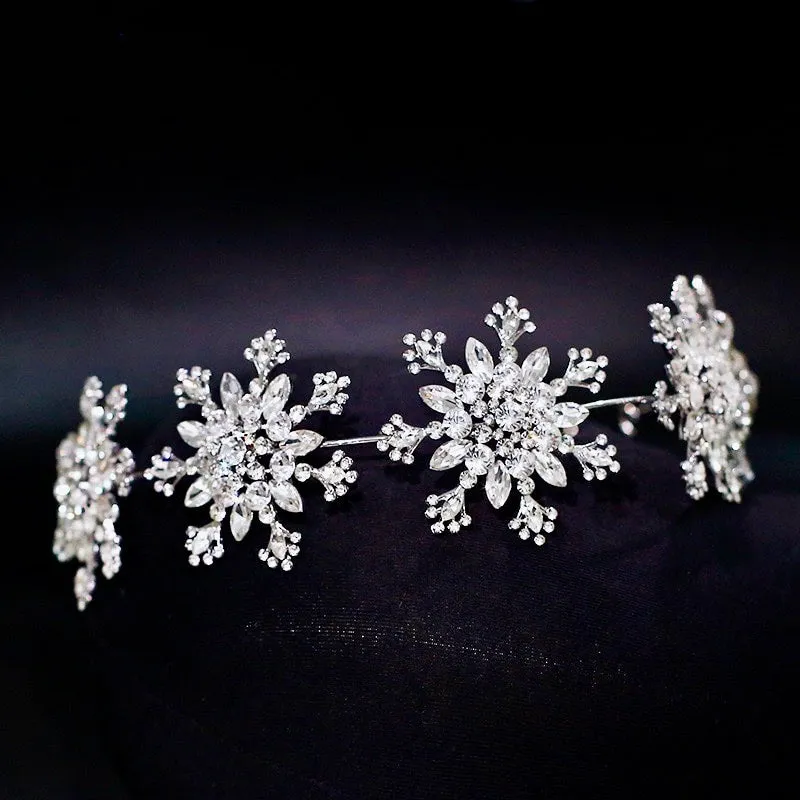 "Eira" - Winter Snowflake Bridal Headband