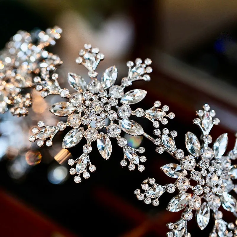 "Eira" - Winter Snowflake Bridal Headband