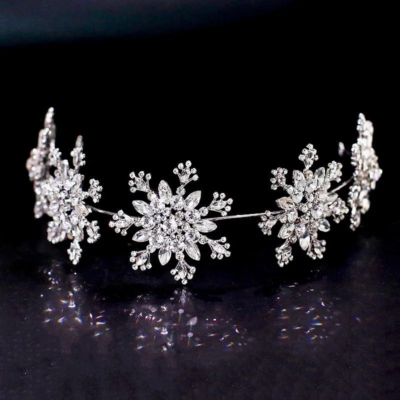"Eira" - Winter Snowflake Bridal Headband