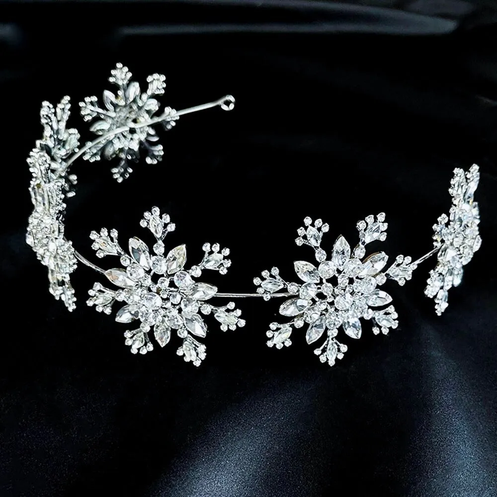 "Eira" - Winter Snowflake Bridal Headband