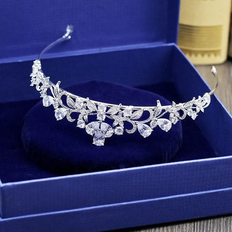 "Kyleigh" - Wedding Cubic Zirconia Tiara