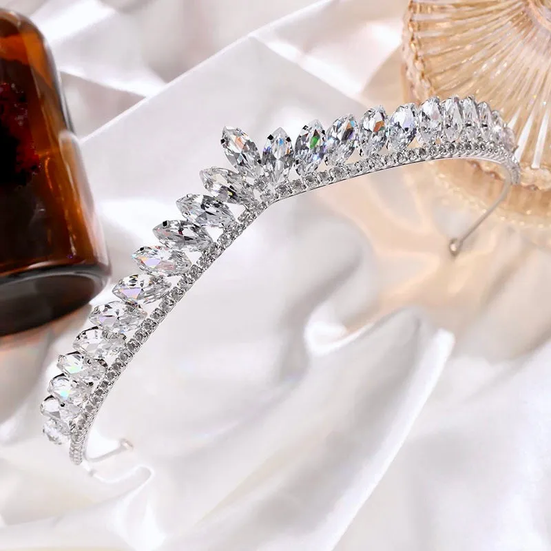 "Mona" - Delicate Wedding Cubic Zirconia Tiara