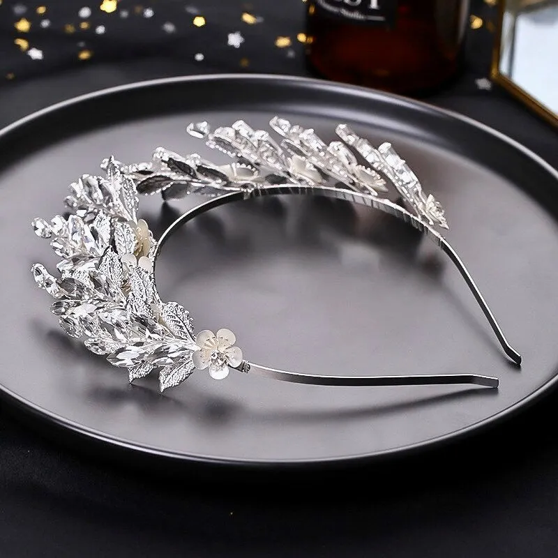 "Nikki" - Rhinestone Bridal Headband / Tiara