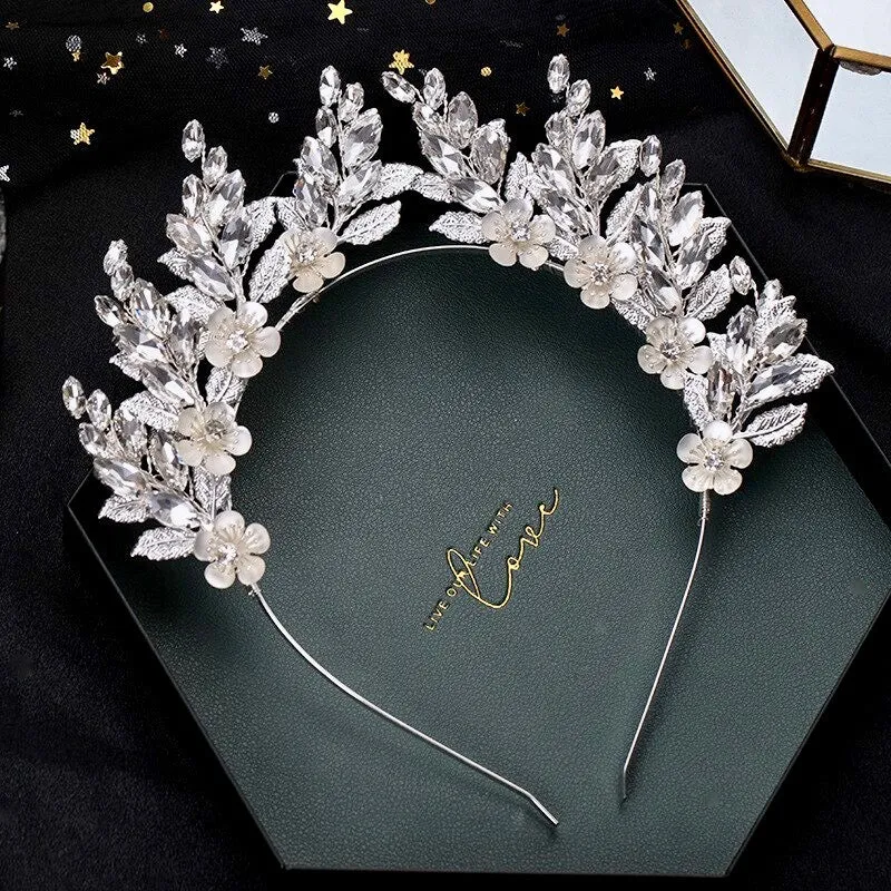 "Nikki" - Rhinestone Bridal Headband / Tiara