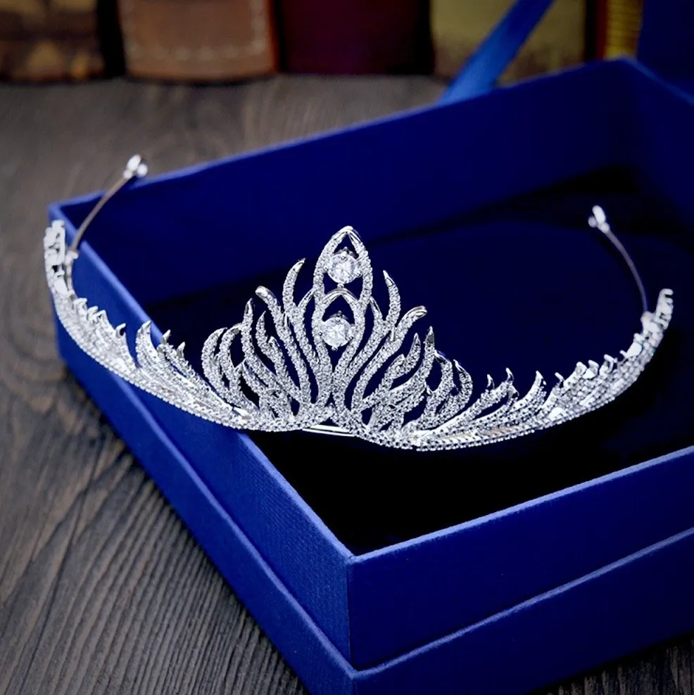 "Terri" - Wedding Cubic Zirconia Tiara