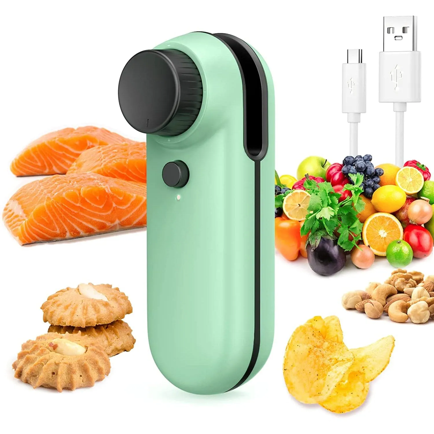 Rechargeable 2-in-1 Bag Mini Heat Sealer