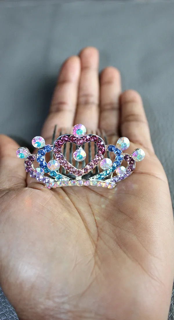 Rhinestone Multicolored Tiara for 18" dolls