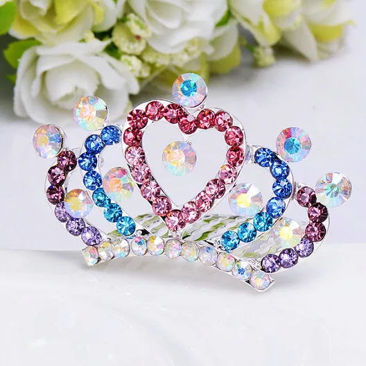 Rhinestone Multicolored Tiara for 18" dolls