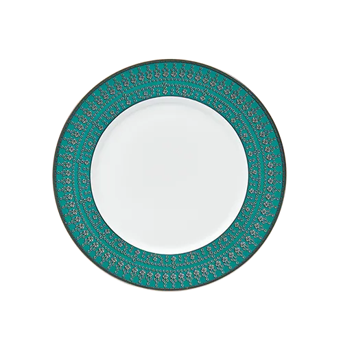 Set of 2 Dessert Plates Tiara black platinum