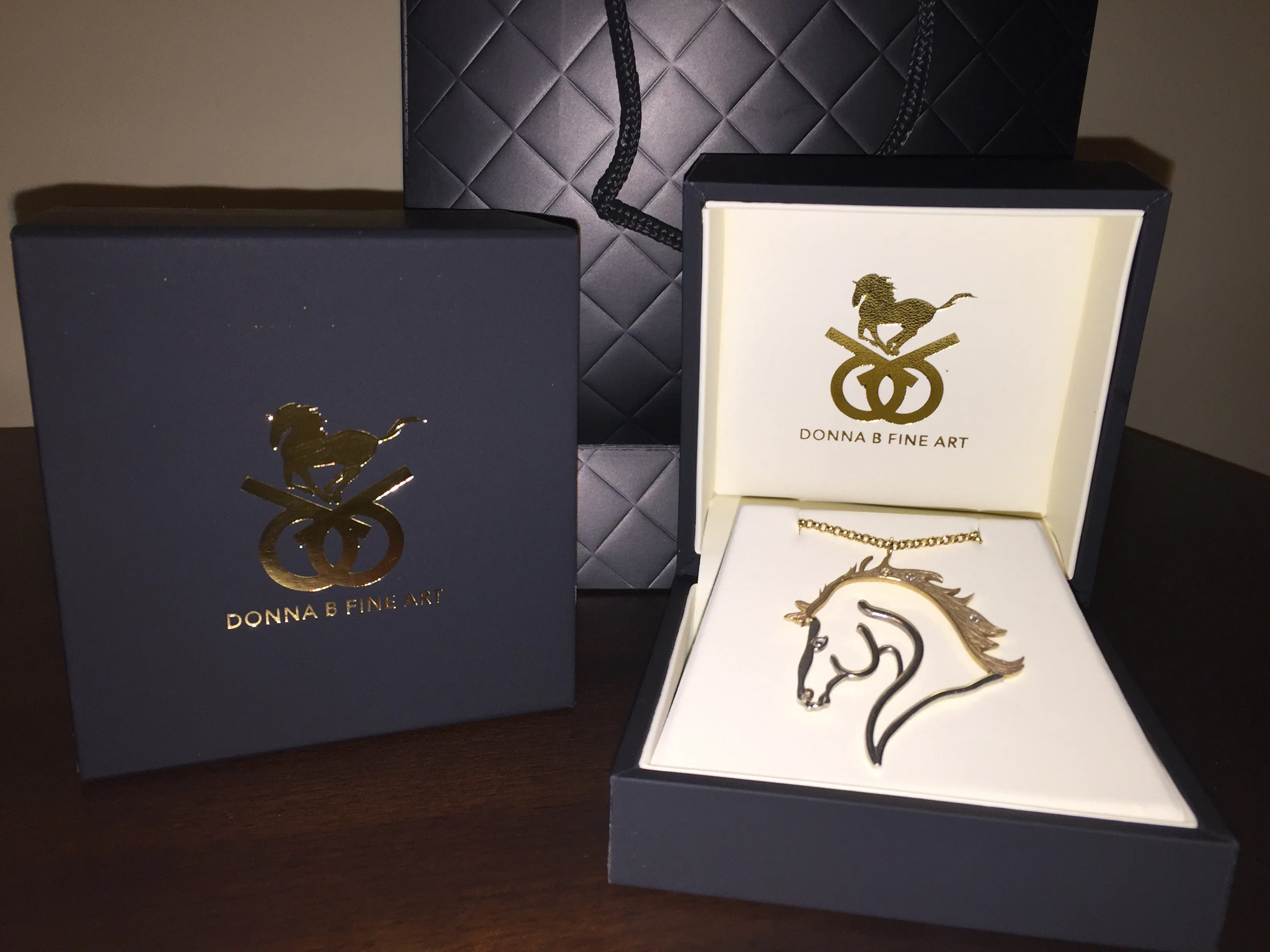 Silver Charm Equestrian Jewelry Set