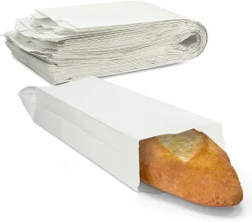 Single White Bread Stick Bags - Pack of 500