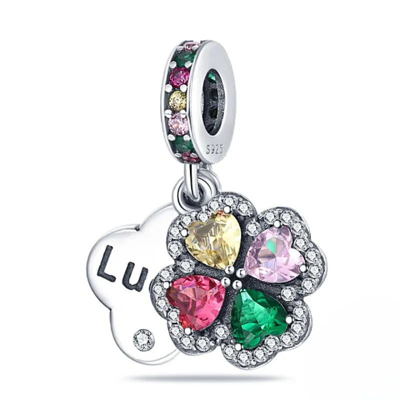 Sterling Silver Murano Dangle Charm Jewelry