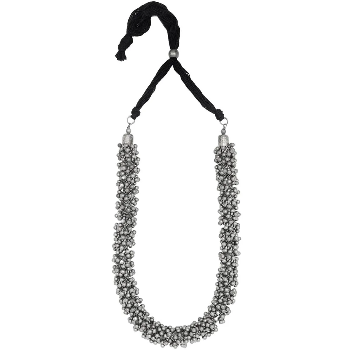 Teejh Manvita Silver Oxidised Ghungroo Jewelry Gift Set