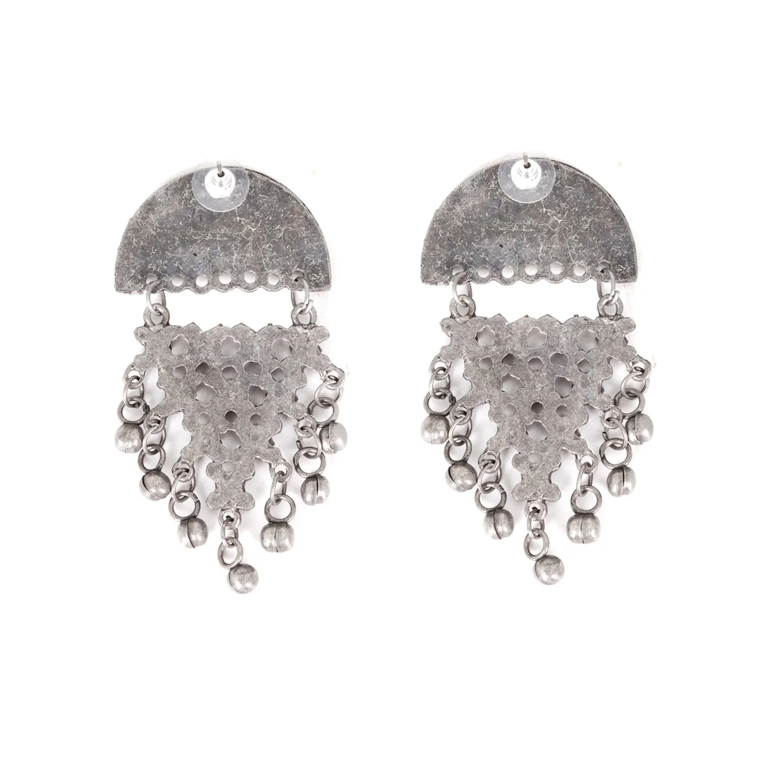 Teejh Manvita Silver Oxidised Ghungroo Jewelry Gift Set