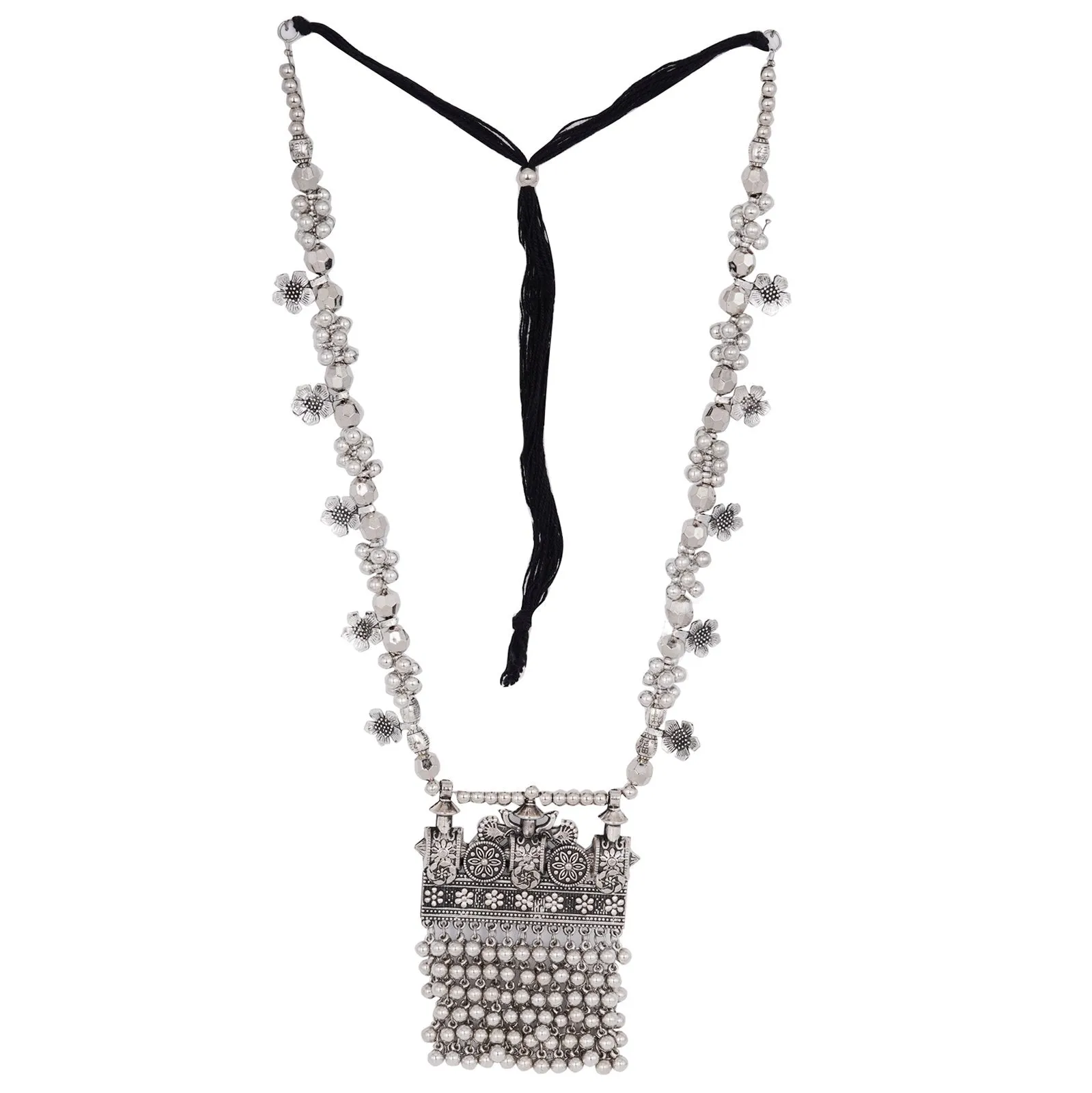 Teejh Niyana Silver Oxidised Jewelry Gift Set