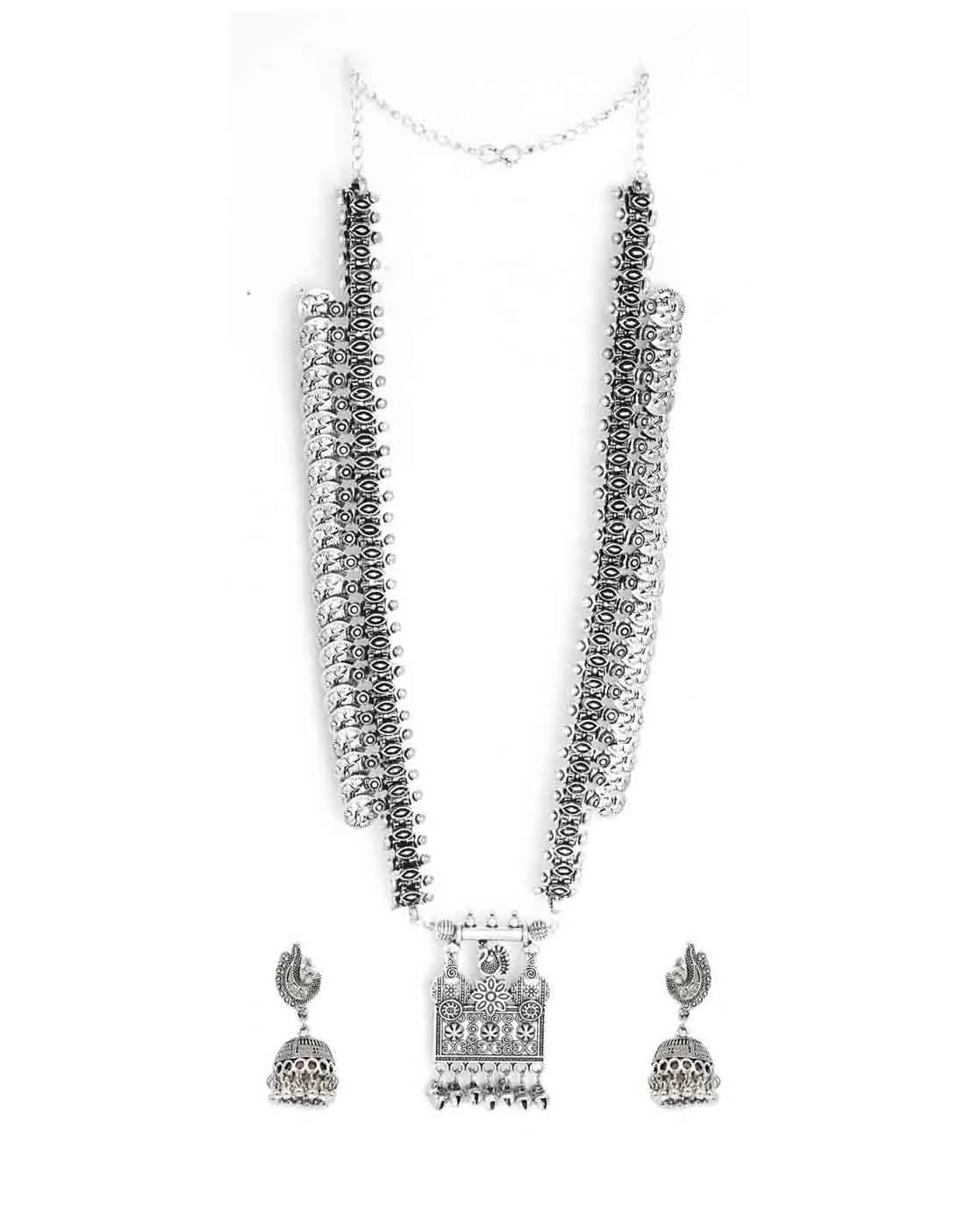 Teejh Yamura Silver Oxidised Jewelry Gift Set