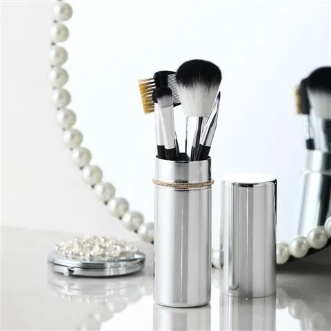 Tiara Brush Set Silver